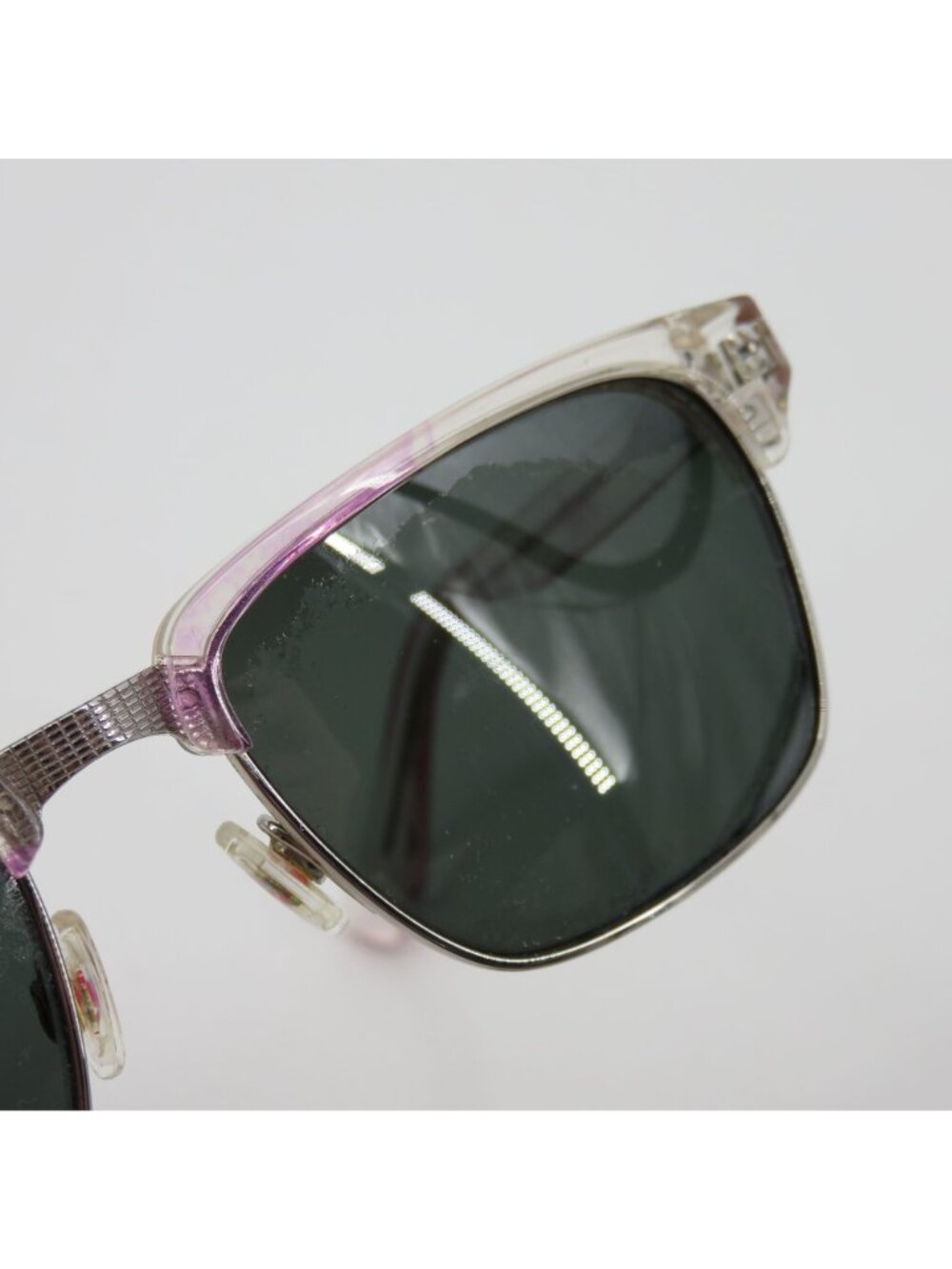 Maui Jim KAWIKA Clear Pink Silver Tone Accent Sunglasses Unisex MJ-257-05CR - Picture 8 of 16